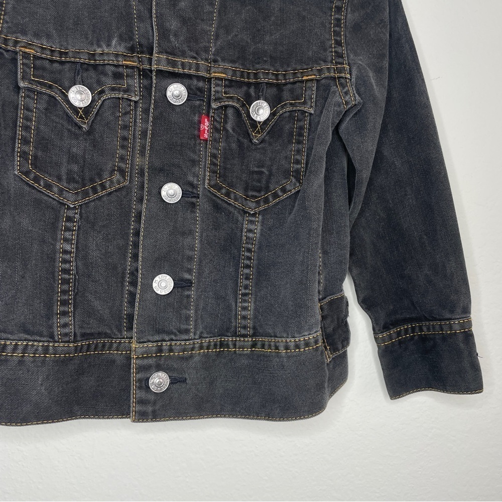 Levi’s Iconic Gray Jacket Type 1 Girls Size Small Western - Picture 2 of 8